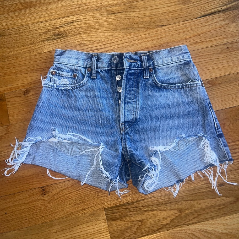RE/DONE 70s High Rise Shorts - Picture 2 of 5